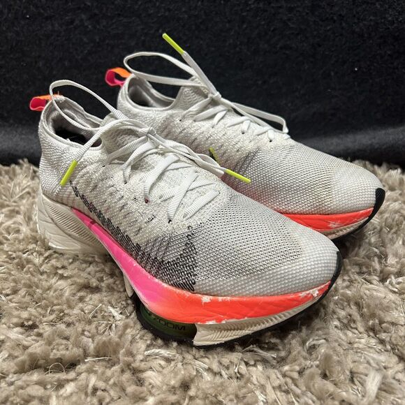 Nike Air Zoom Tempo Next% Fly White Pink DJ5430-100 Women’s Size‎ 6.5 Running - Picture 1 of 7
